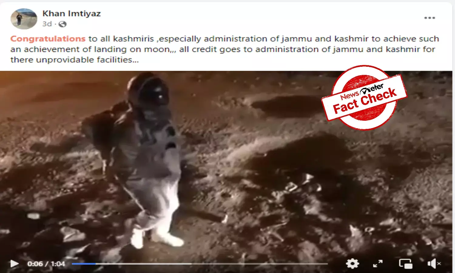 Old satirical video of moonwalking on Bengaluru roads shared as recent from J&K