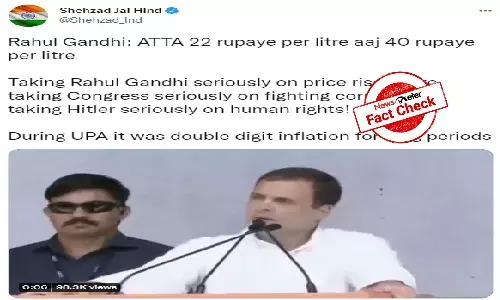 Edited video of Rahul Gandhi about Atta goes viral