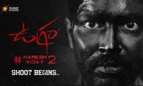 Ugram goes on floors; Allari Naresh & Mirnaa Menon take part in the shoot