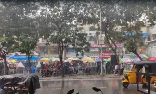 Relief from heat: Heavy rains lash Hyderabad; city on yellow alert