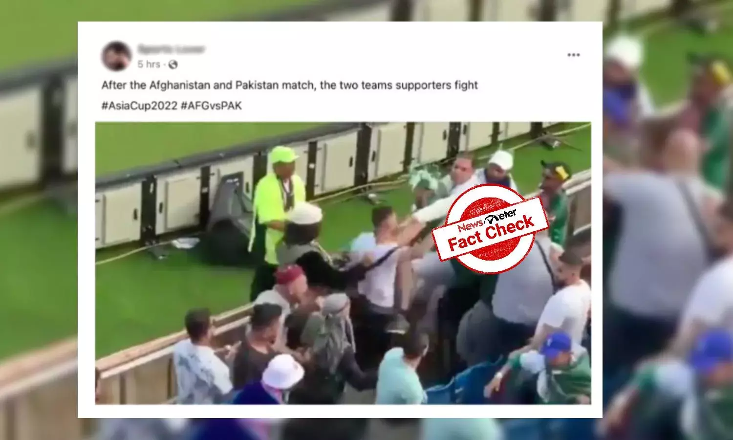 Old video of brawl between Afghanistan, Pak cricket fans passed off as Asia Cup clash