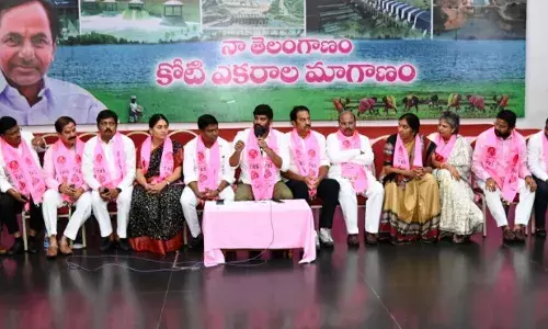 Bangaru Bharat: TRS workers urge KCR to contest general elections