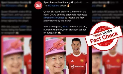 Queen Elizabeth II never ordered 80 autographed jerseys of Cristiano Ronaldo