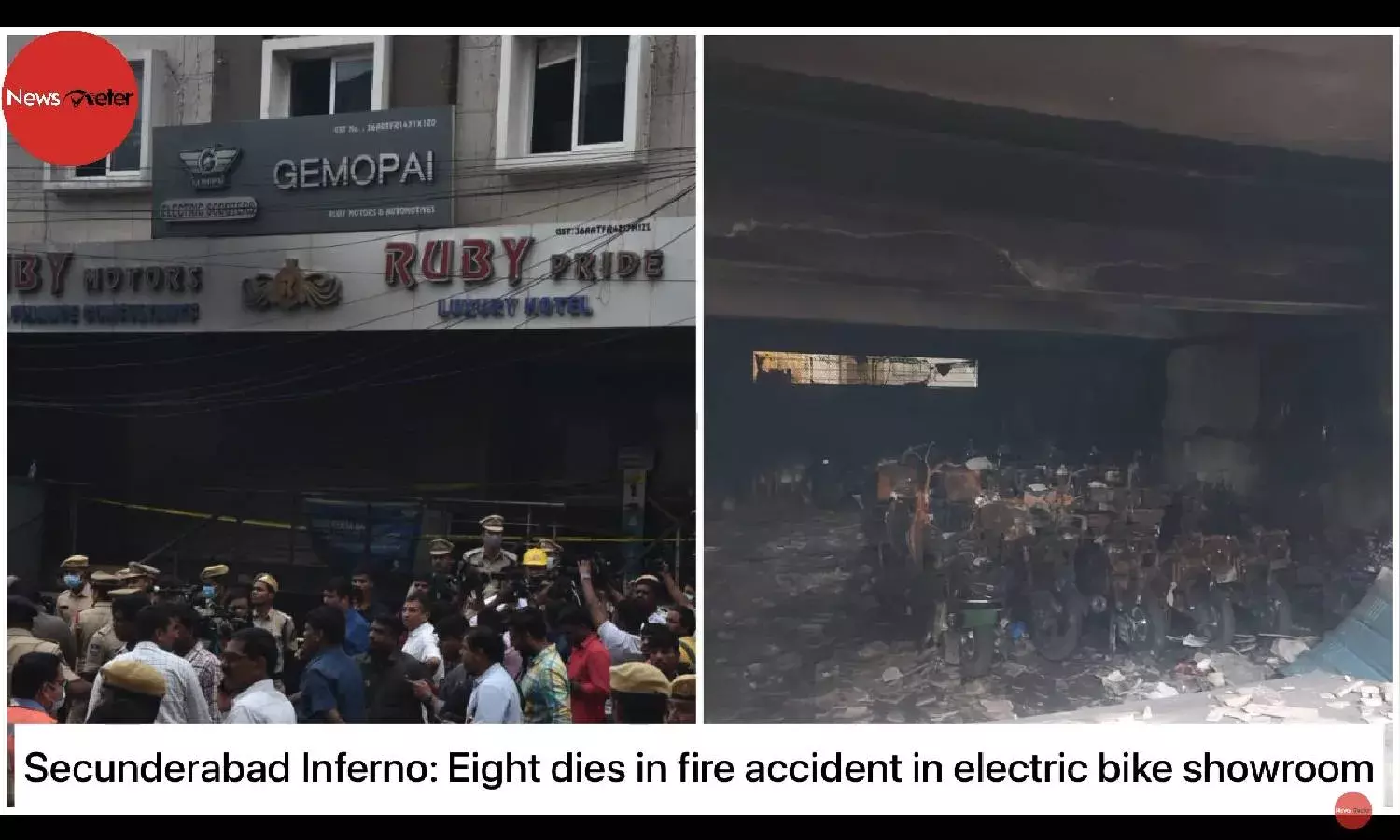 Secunderabad Inferno: Eight killed after fire breaks out in electric bike showroom