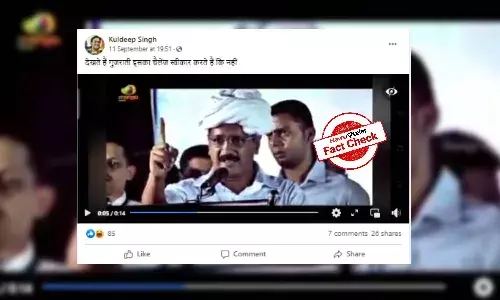Did Arvind Kejriwal threaten the people of Gujarat?