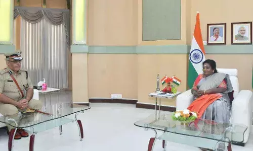 Gratitude: IPS officer surprises Telangana Governor, who saved his life mid-air