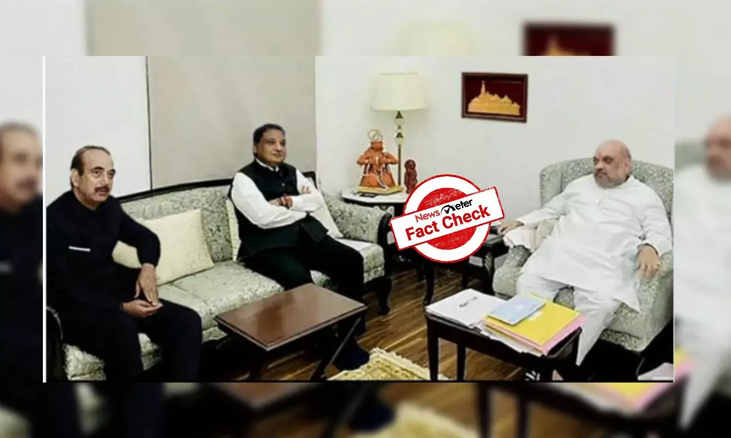 Fake news alert: Viral picture of Ghulam Nabi Azad with Amit Shah is morphed