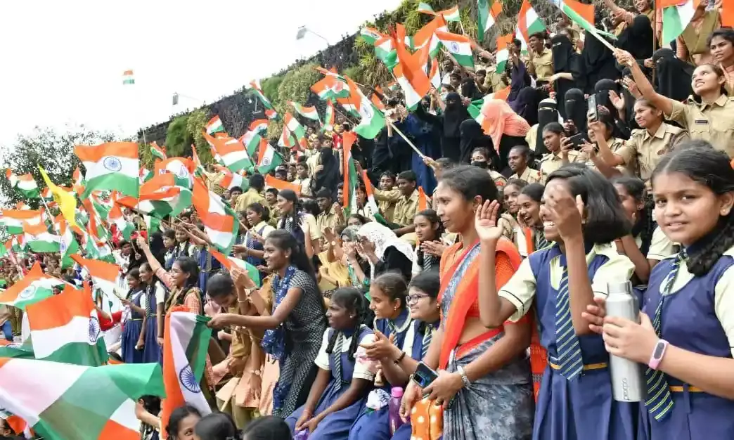 Ahead of Liberation Day, TS roads fill with sea of Tricolours, patriotic fervour