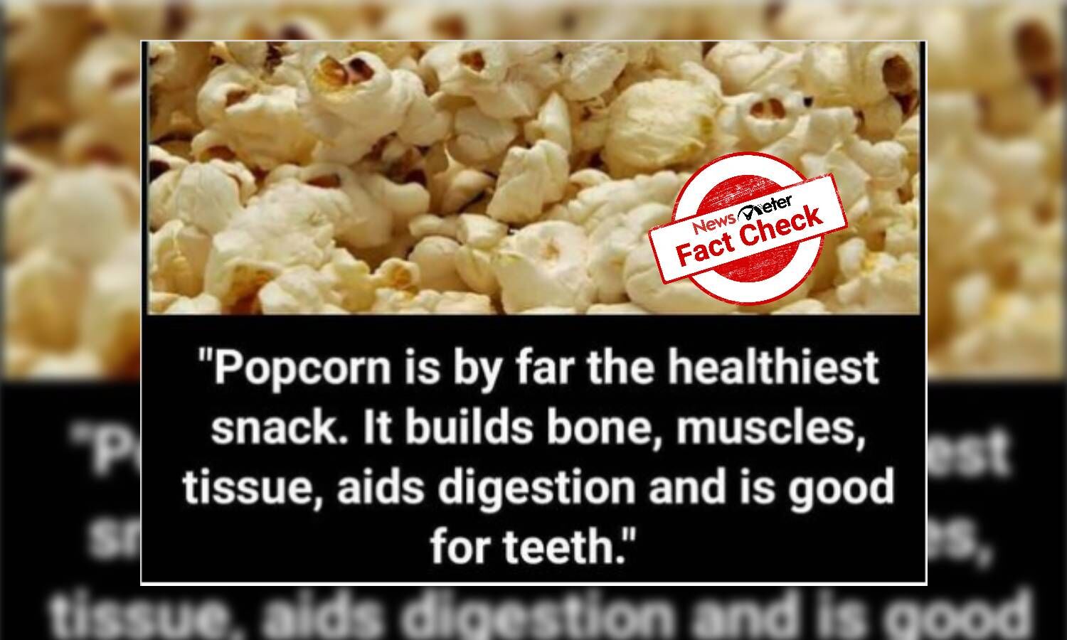 Can munching popcorn help build bones?