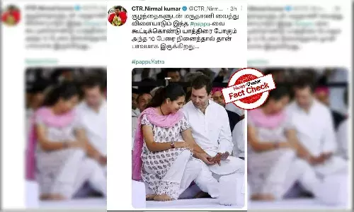 Old image of Rahul Gandhi shared with misleading claim amidst Bharat Jodo Yatra