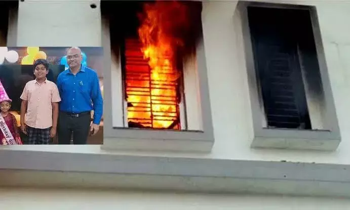 Fire in Renigunta private hospital; Doctor, his two kids dead
