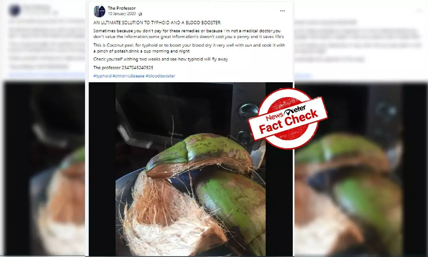 Coconut coir-infused water to treat typhoid? This home remedy can be fatal