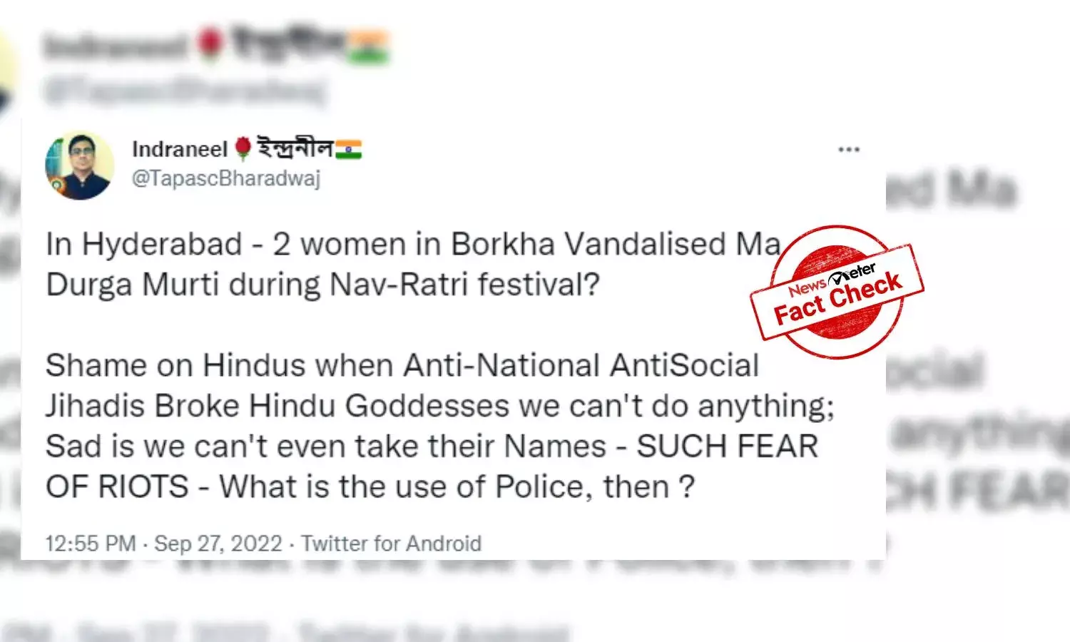 Vandalizing idols: Hyderabad police say accused mentally unsound; SM users give communal spin