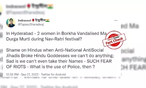Vandalizing idols: Hyderabad police say accused mentally unsound; SM users give communal spin