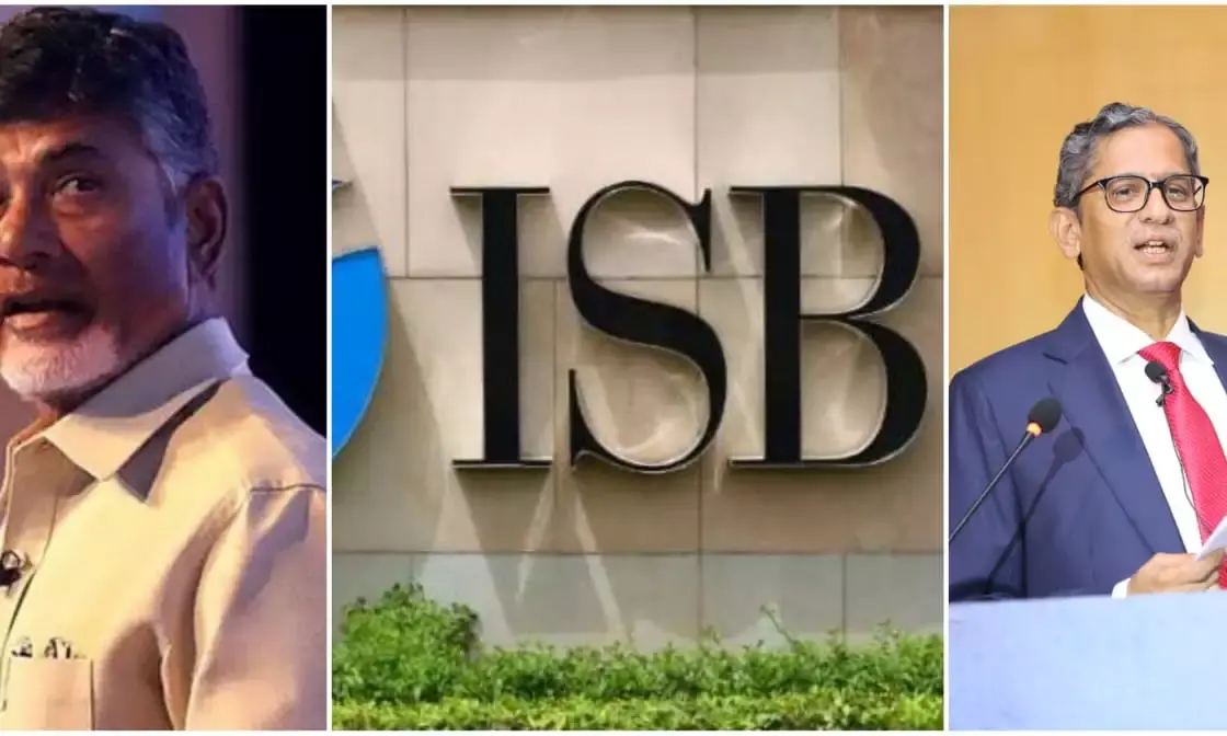 Display Chandrababu Naidus picture on campus: Ex CJI Ramana to Hyds ISB