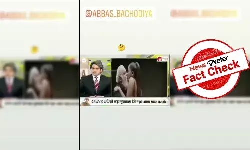 Viral video of journo Sudhir Chaudhary reporting Modis arrest is doctored
