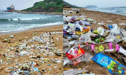 Wrappers to cosmetics: Vizag beaches turn into garbage dumps barely 2 months after world record
