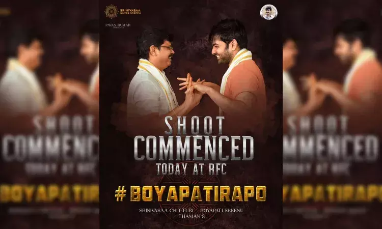 Boyapati Srinu and Ram Pothinenis film goes on floors