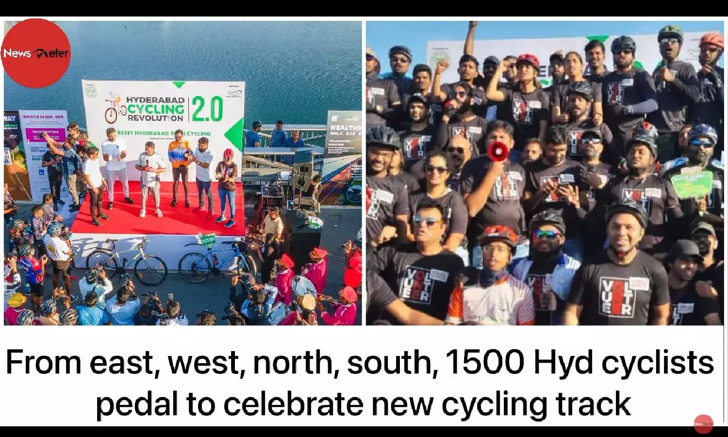 From east, west, north, south, 1500 Hyd cyclists pedal to celebrate new cycling track