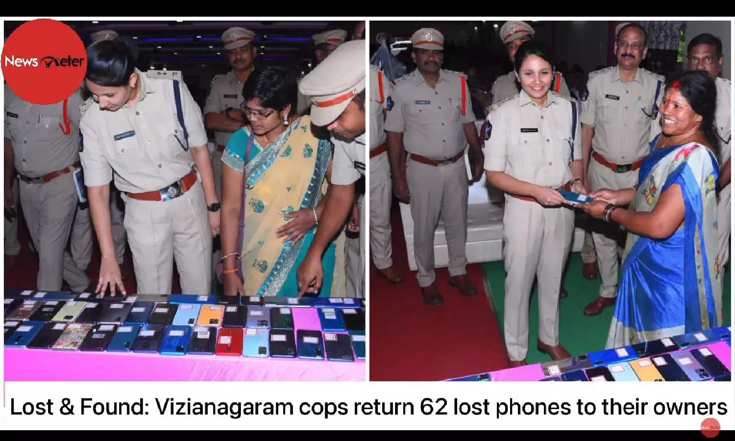 Lost & Found: Vizianagaram cops return 62 lost phones to their owners