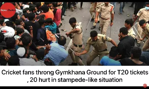 Cricket fans throng Gymkhana Ground for T20 tickets, 20 hurt in stampede-like situation