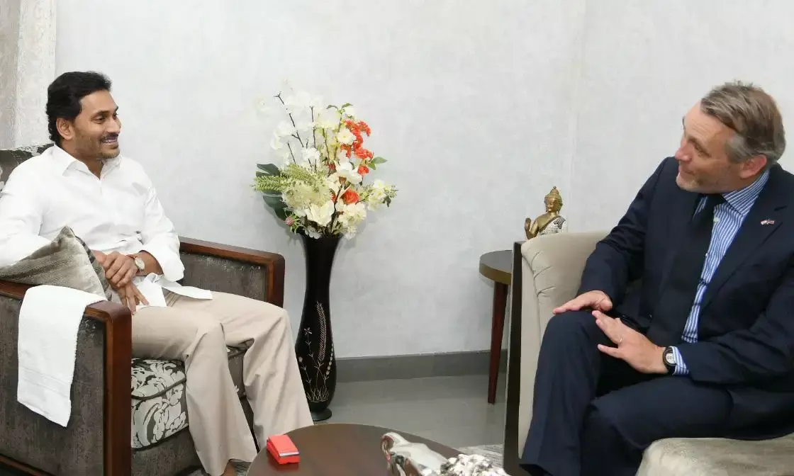 British Deputy High Commissioner meets Jagan, lauds states health, edu policies