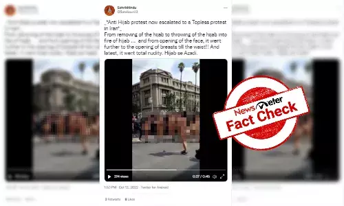 Old video of naked protest in Chile falsely linked to Iran protests