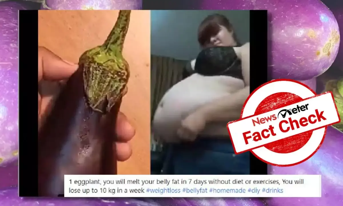 Can consuming eggplant water help you shed 10kg in a week?