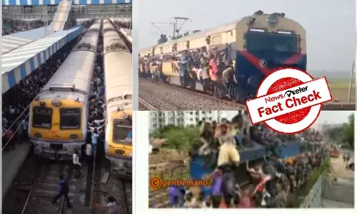 Old videos of overcrowded trains falsely linked to UP PET 2022 exam