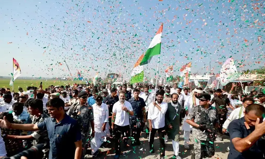 Congress Bharat Jodo Yatra enters Telangana