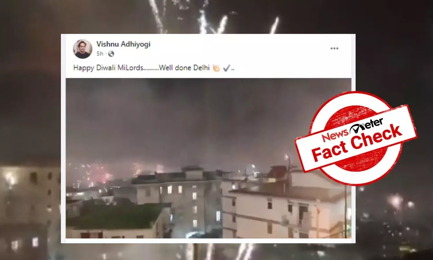 No, this video doesnt show Diwali fireworks in Delhi