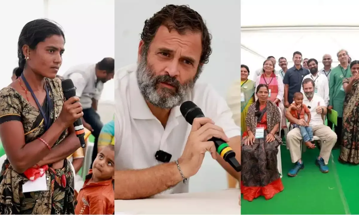 Bharat Jodo Yatra in TS: Issues of tenant farmers, women farmers heard on day 1