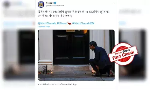 Old photo of UK PM Rishi Sunak lighting diyas at 11 Downing Street shared as recent