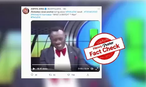 Is this Zimbabwean news anchor mocking Pak defeat in T20 world cup?