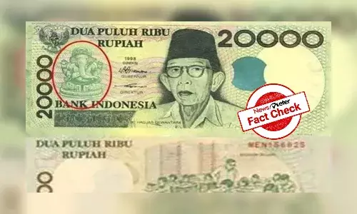 Does Indonesian 20,000 Rupiah note still feature Lord Ganeshas image?
