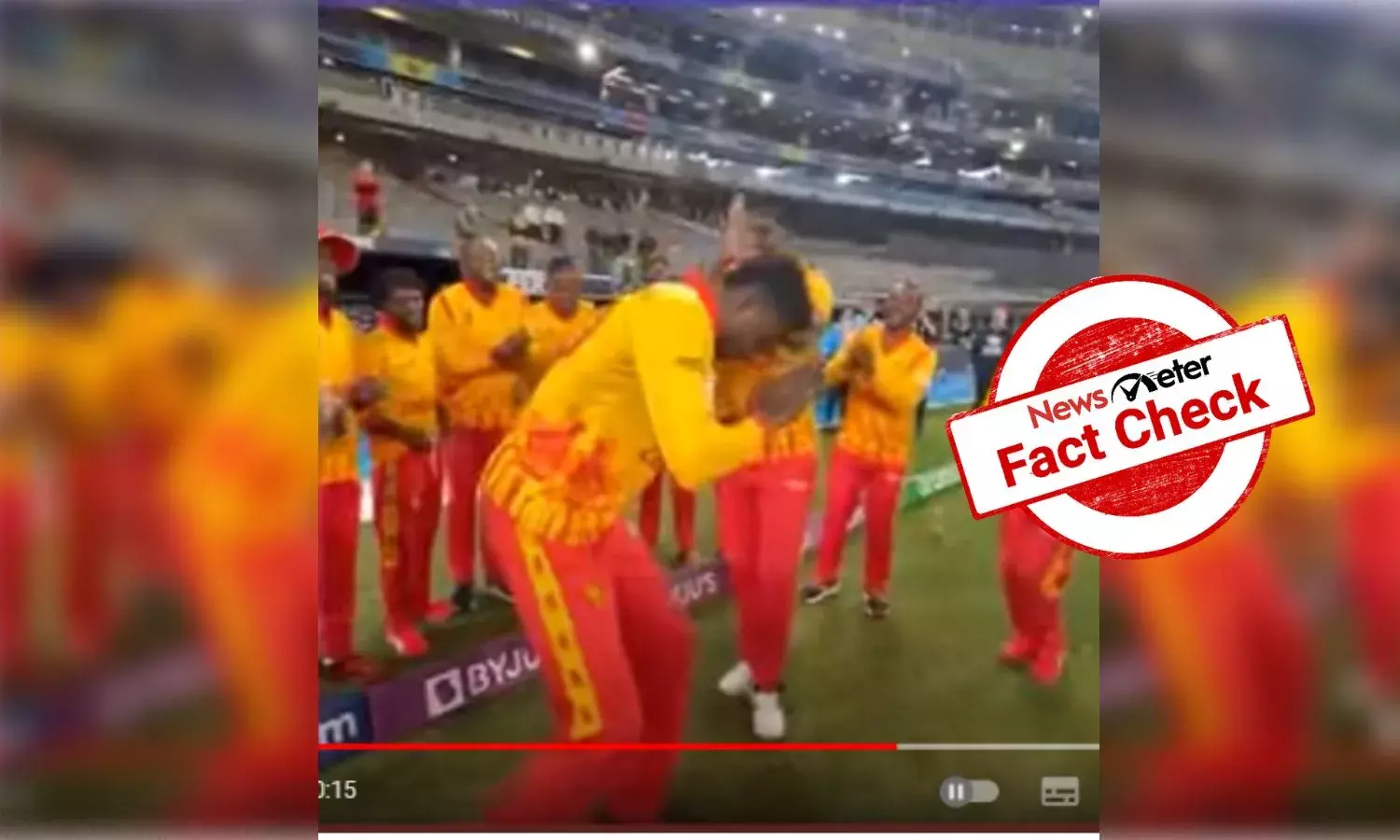 Doctored video passed off as Zimbabwean players dancing to Jai Shree Ram song