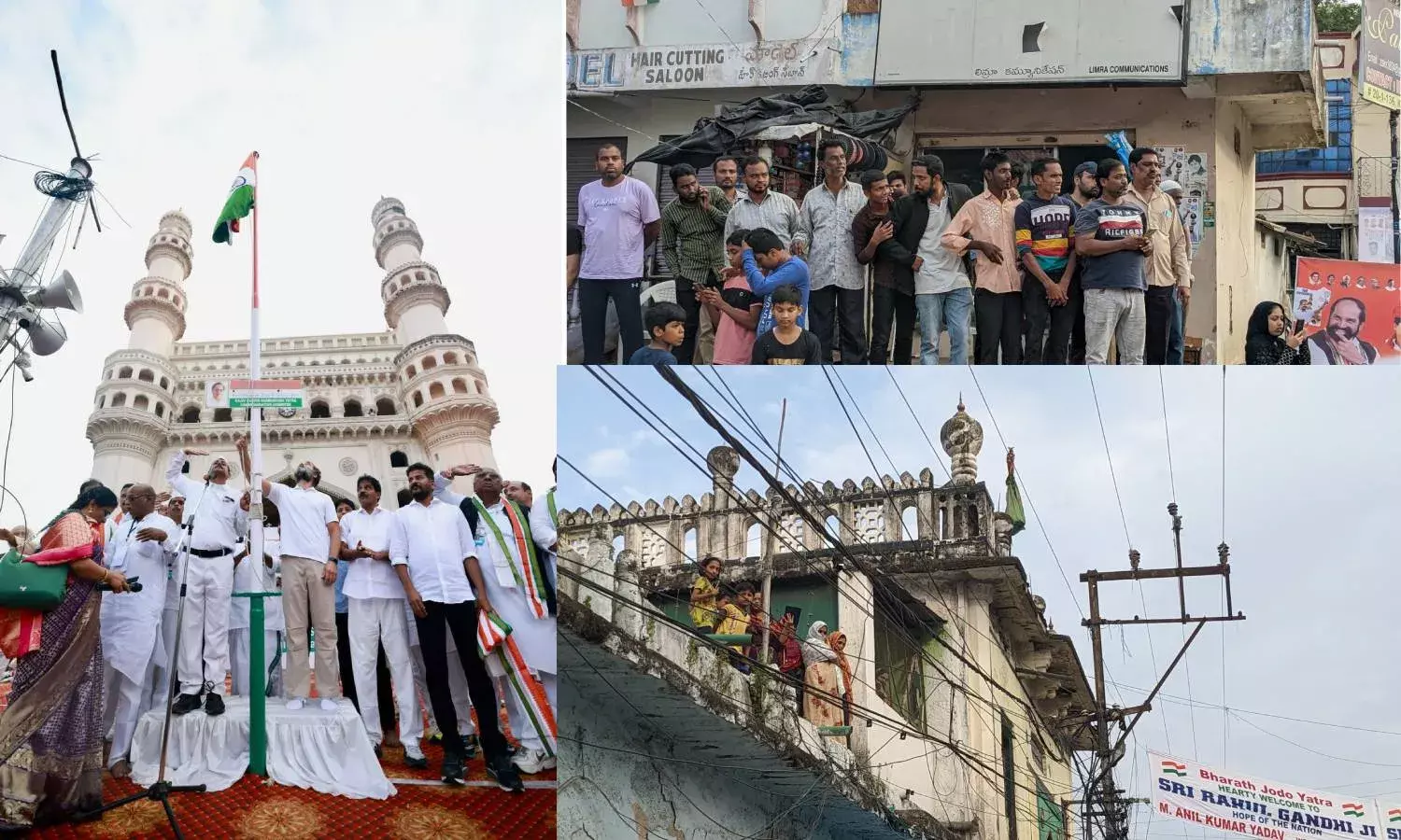 How people welcomed Rahul Gandhis BJY in old Hyderabad