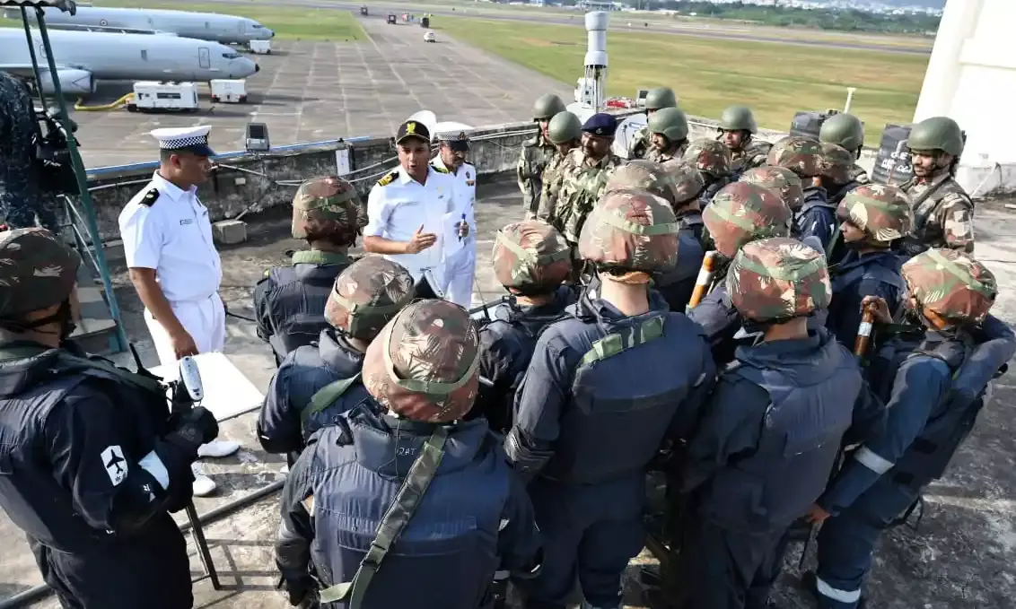 INS Dega conducts mock anti-hijack exercise at Vizag airport