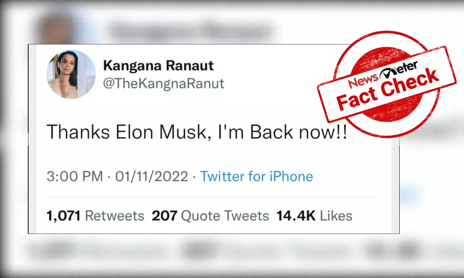 No, Kangana Ranauts Twitter account has not been reinstated