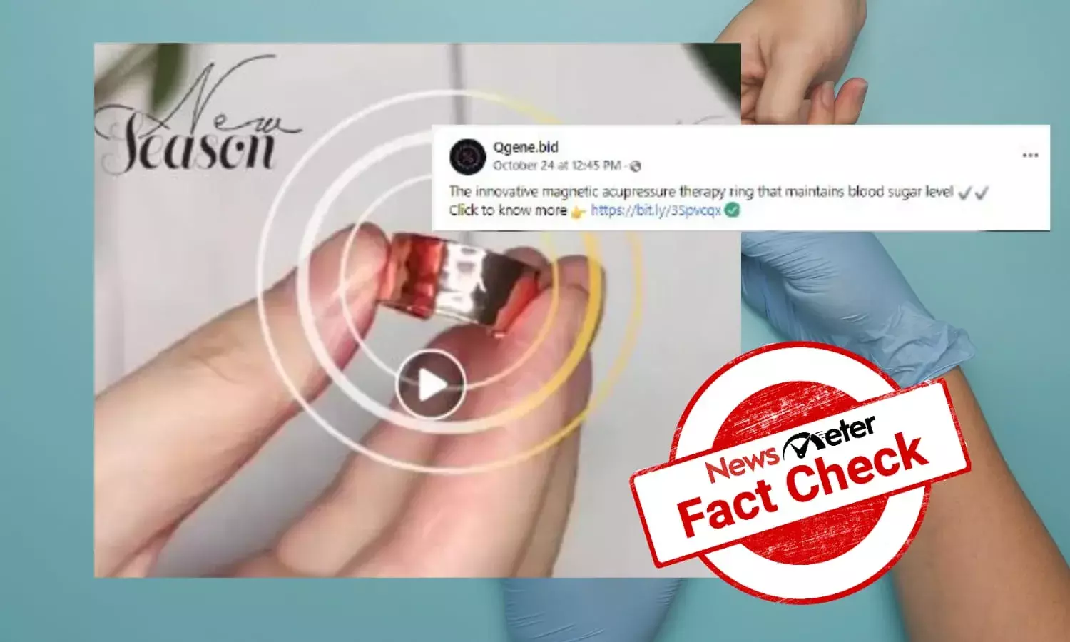 Can a magnetic ring control blood sugar levels?