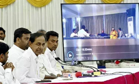 `Country is in danger: KCR after releasing BJP `poaching video; says judiciary only hope