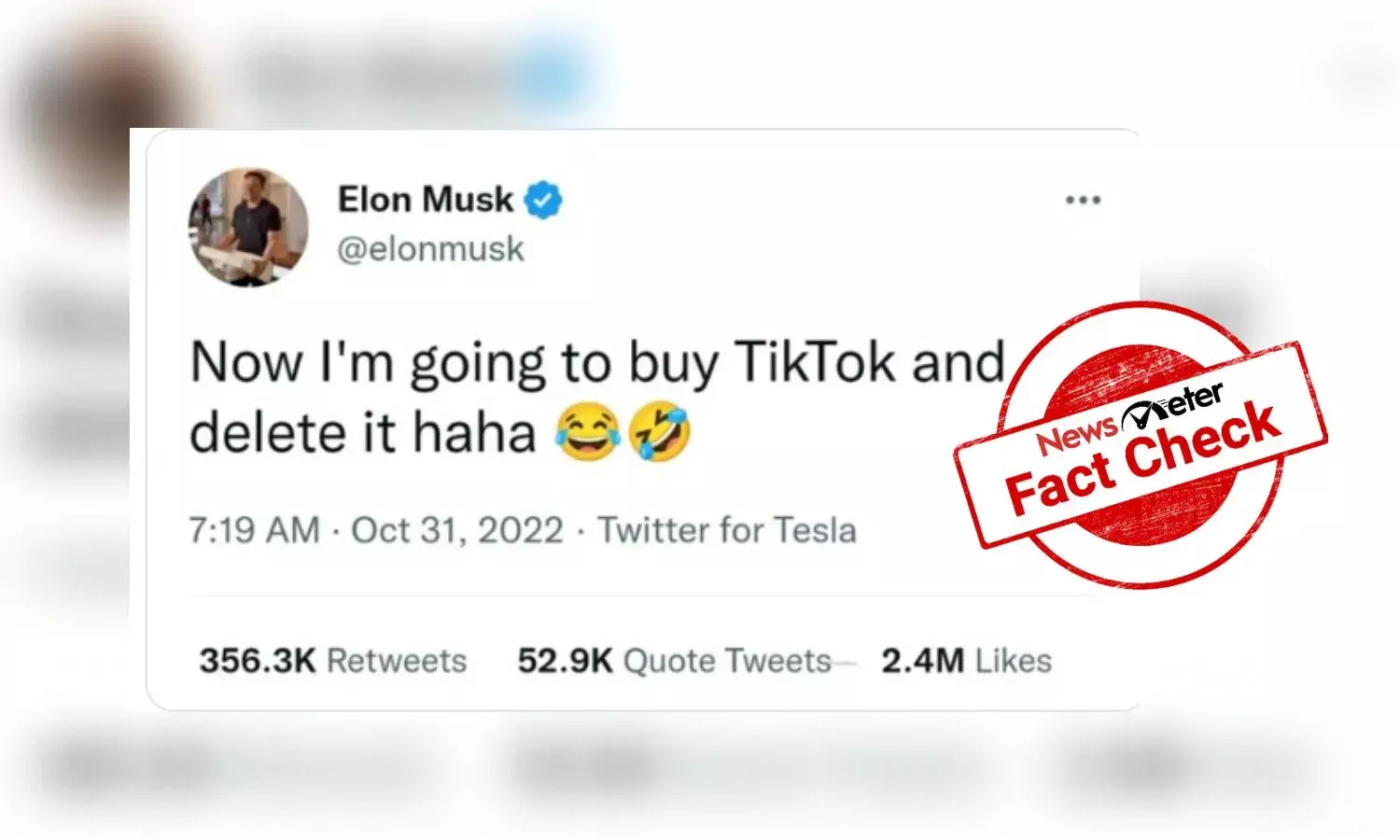 Is Elon Musk buying TikTok after taking over Twitter?