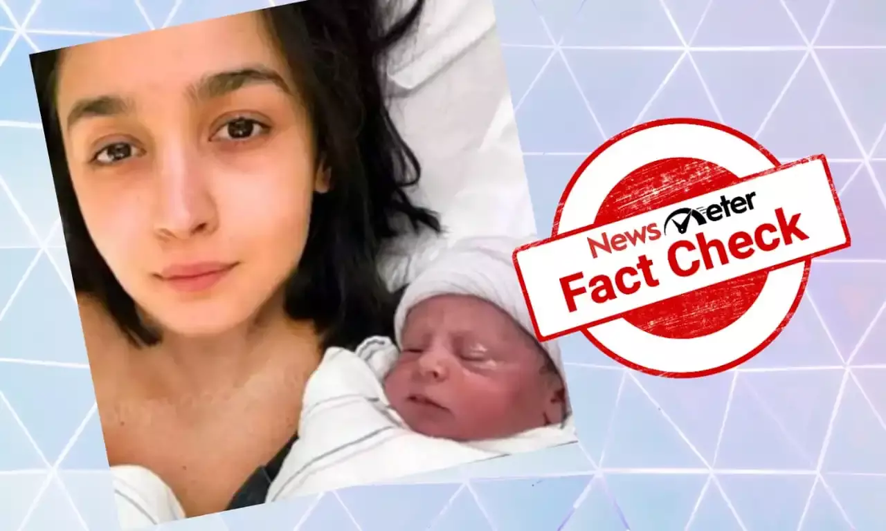 Picture of Alia Bhatt with her newborn baby is morphed