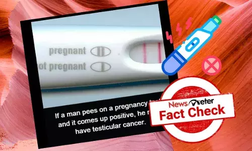 No, home pregnancy kit cannot detect testicular cancer