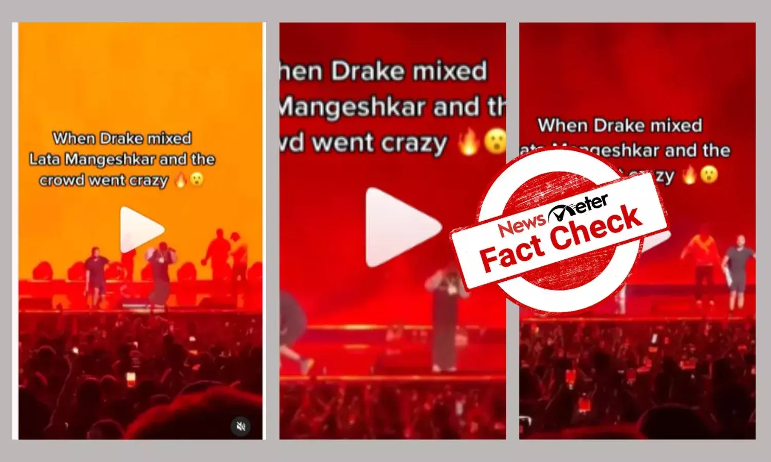 Doctored video shows Drake playing Lata Mangeshkars song at a concert