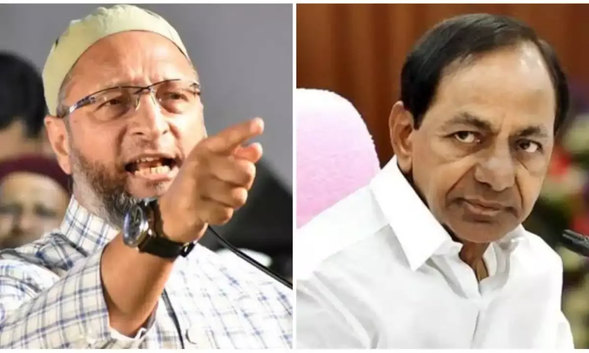 Release pending Aasara pensions: Owaisi writes to KCR