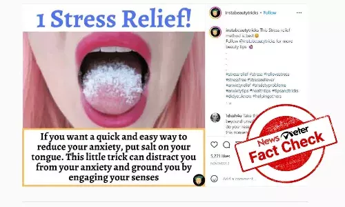 Can licking salt reduce anxiety?