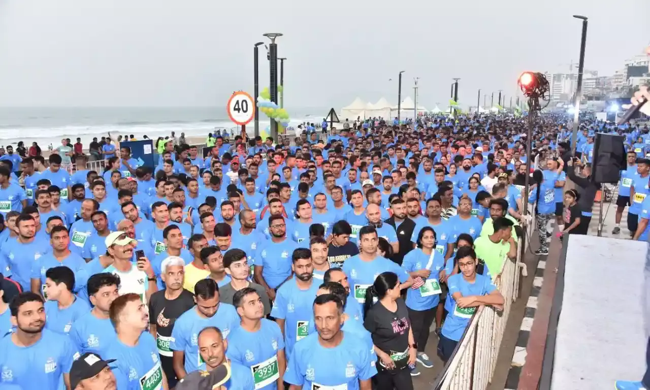 Vizag Navy Marathon: Smiles, thrill, emotions rent the air as 18k ran for fun