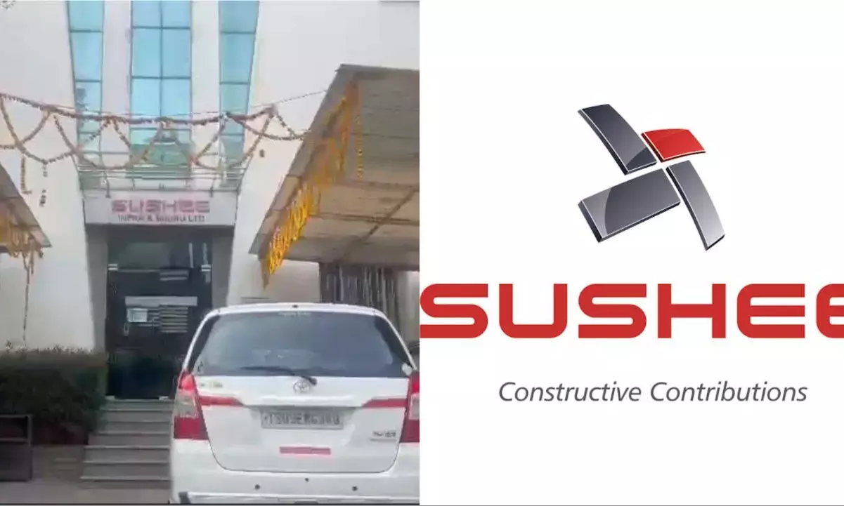 Telangana GST teams search BJP leader Rajagopal Reddys Sushee infra at Banjara Hills