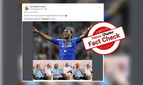 No, footballer Didier Drogba did not convert to Islam